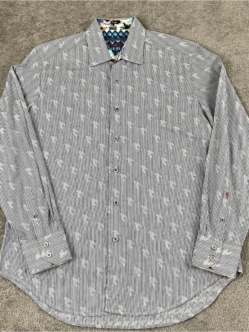 Robert Graham Blue Stripe Button-Up Shirt